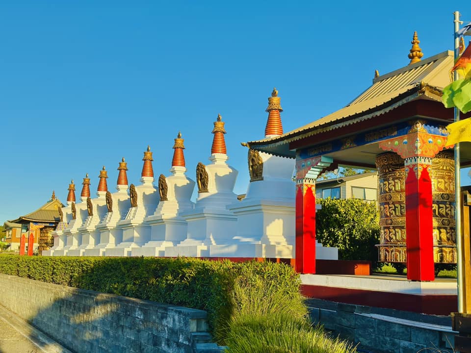 Stupas at Palpung Auckland